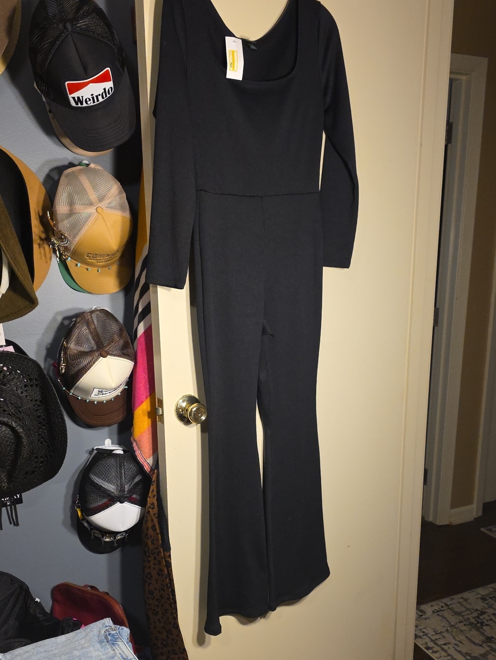 Nwot wild fable Black Long-Sleeve Wide-Leg Jumpsuit